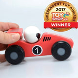Red Wooden Racing Car
