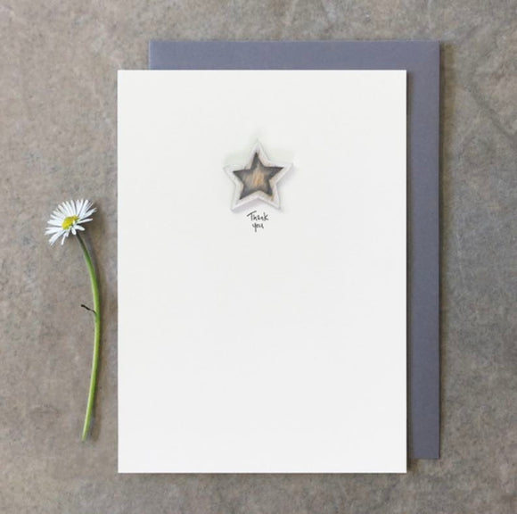 Star Thank You Card - East Of India