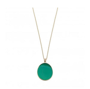 Green & Gold Drop Necklace