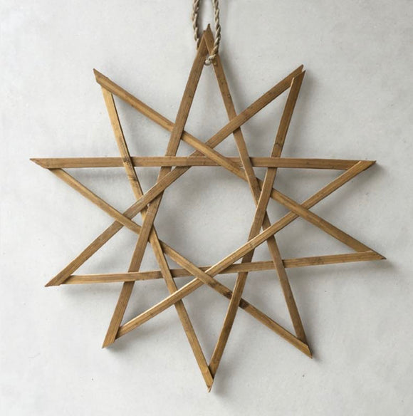 Bamboo Woven Star Decoration - East of India