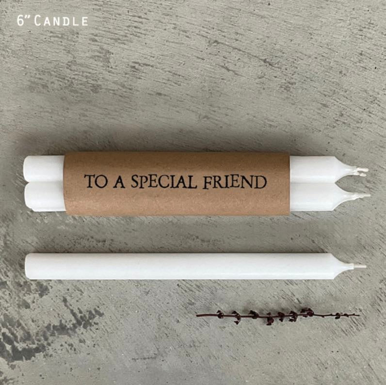 Special Friend Wrapped Candles - East Of India
