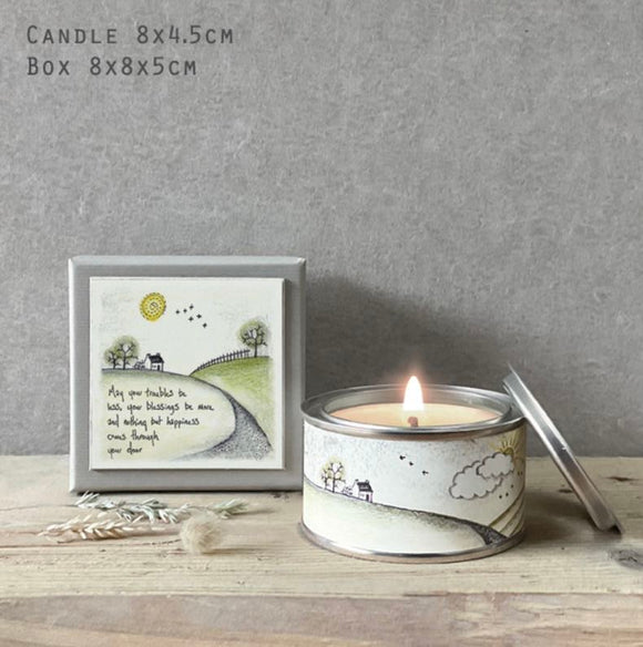 ‘May Your Troubles Be Less’ Boxed Candle - East of India