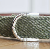 Tweed Dog Collar - Green