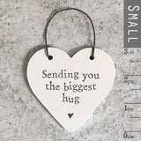 'Sending You The Biggest Hug' Little Heart Sign - East Of India