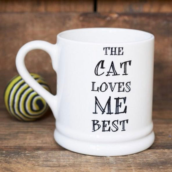 The Cat Loves Me Best Mug