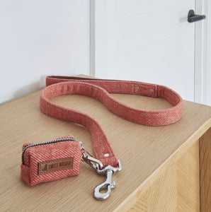 Tweed dog poo bag holder by sweet william