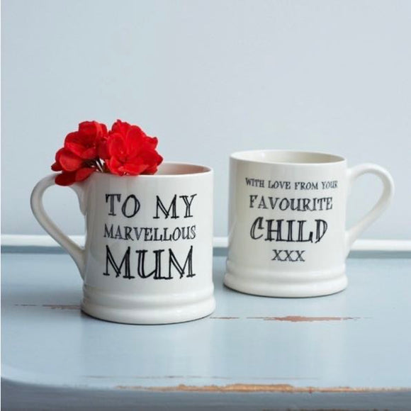 ‘Marvellous Mum Love Your Favourite’ Mug - Sweet William