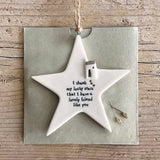 ‘Thank My Lucky Stars’ Hanging Star - East Of India