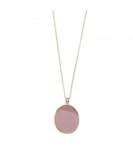 Pink & Gold Drop Necklace