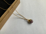 July (Ruby) Birthstone Tumbled Necklace