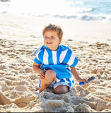 Kids Poncho/Quick Dry Hooded Towel - Bondi Blue - Dock & Bay (Age 2-4)