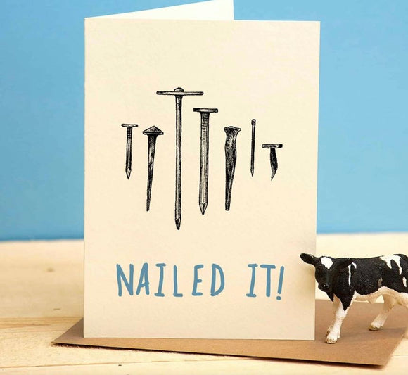 Nailed It Card - Congratulations Card - Bewilderbeest