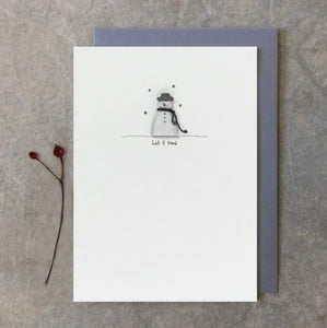 Snowman Christmas Card - East of India