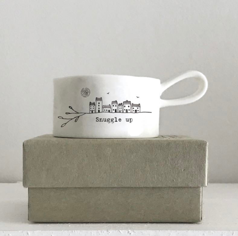Snuggle Up Handled Tea Light Holder - East Of India