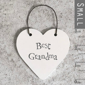 'Best Grandma' Little Heart Sign - East Of India