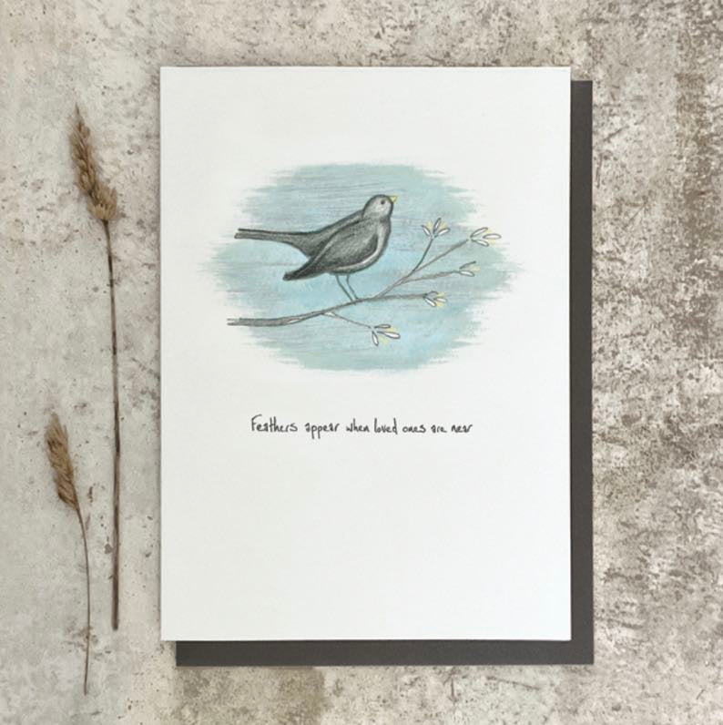 Feathers appear when loved ones are near card 
