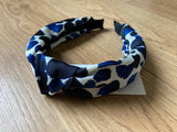 Abstract Dots Headband - Blue