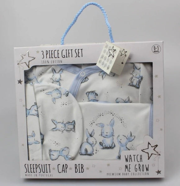 Baby Gift Set - 3 Piece Blue Rabbit