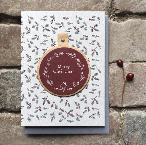 Bauble Christmas Card- East Of India