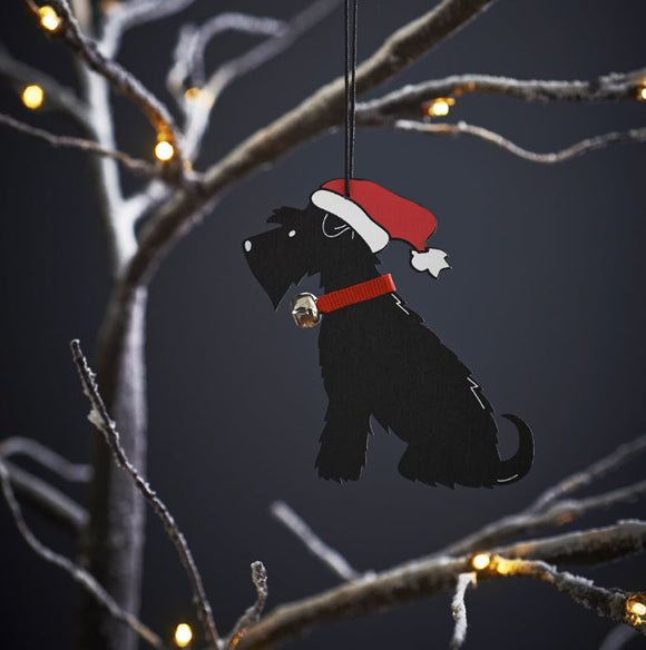 Black Schnauzer Christmas Tree Decoration - Sweet William Designs