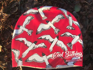 Blackheaded Gull Swim Cap - Red