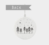 Cabin In The Wood Porcelain Bauble - East Of India