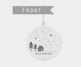 Cabin In The Wood Porcelain Bauble - East Of India