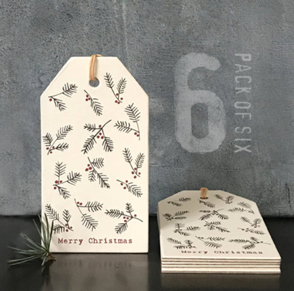 Christmas Gift Tags - Cream Berries - East Of India