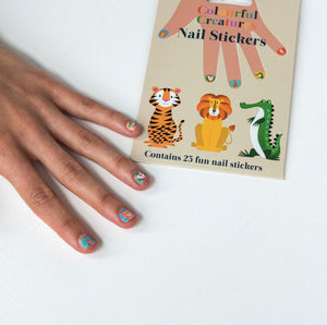 Colourful Creatures Nail Stickers (pack of 25)