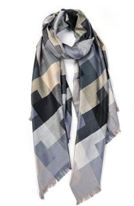 Cool Grids Patterned Printed Scarf