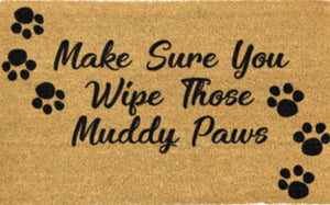 Country Home Muddy Paws Doormat