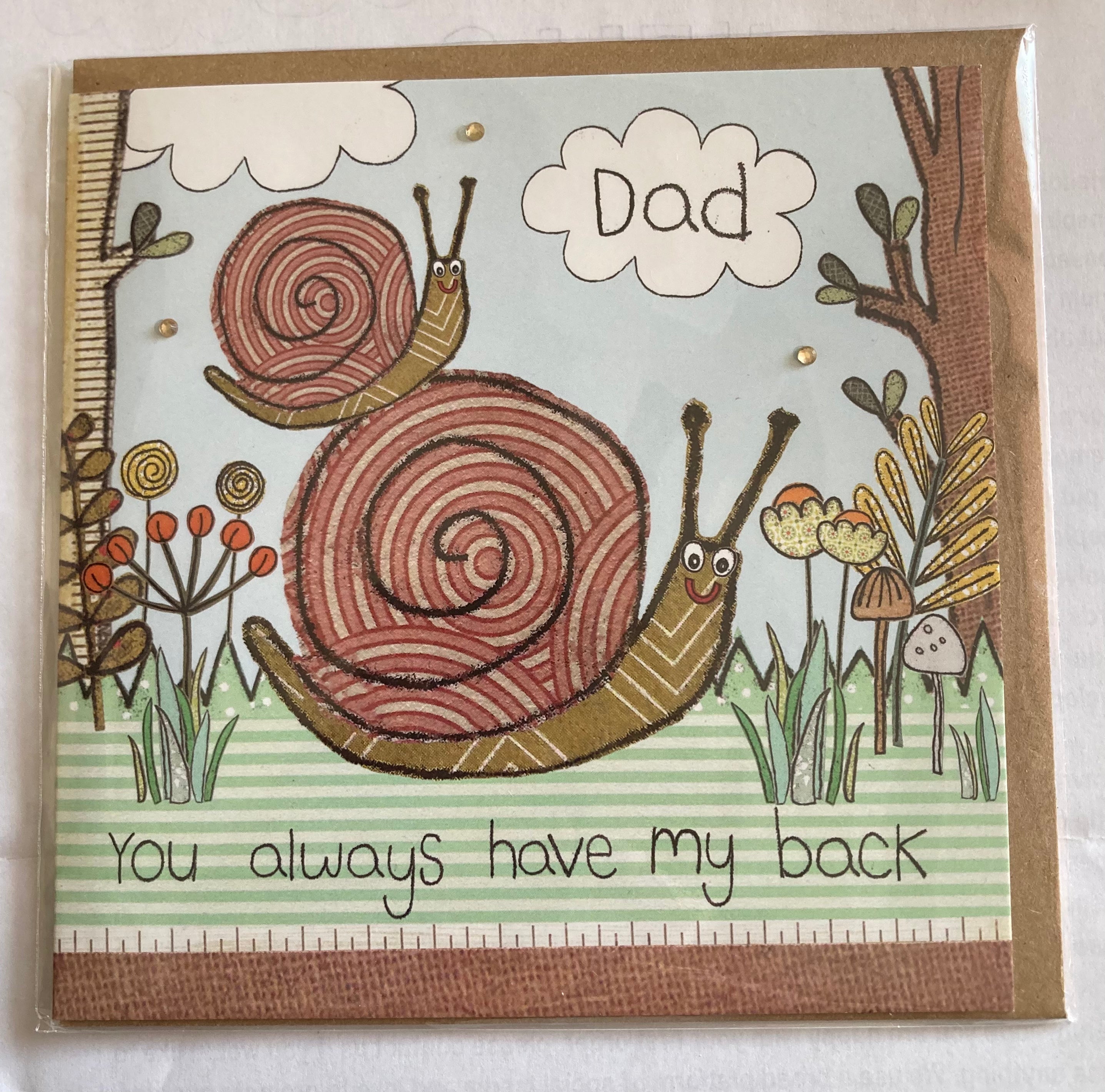 Dad Snail Greeting Card