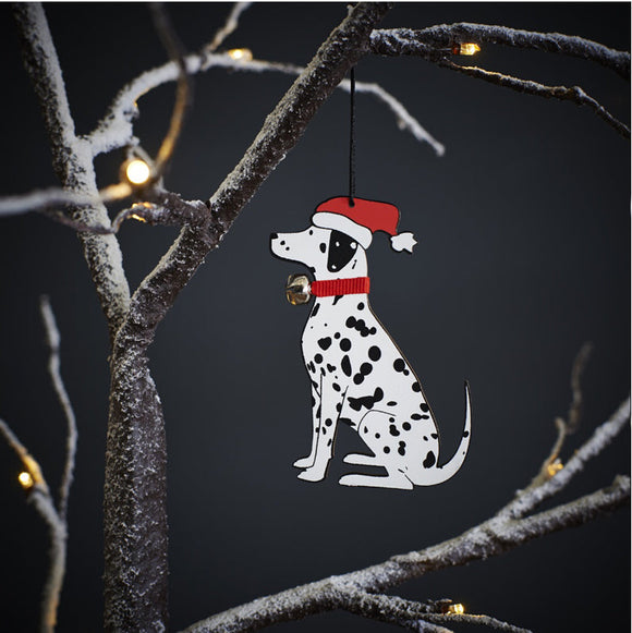 Dalmatian Dog Christmas Tree Decoration - Sweet William Designs