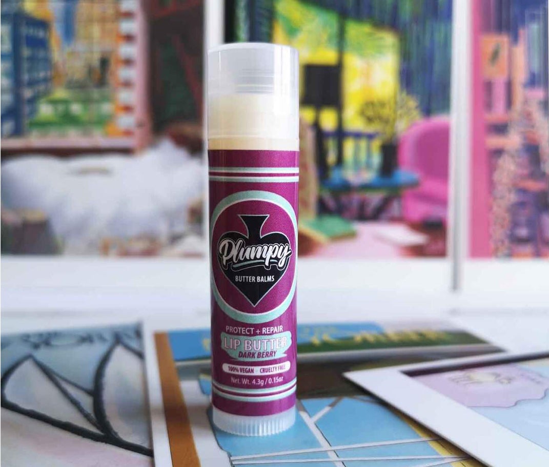 Dark berry lip butter stick vegan 