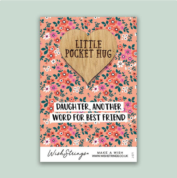 Daughter - Pocket Hug Keepsake Token - Wishstrings