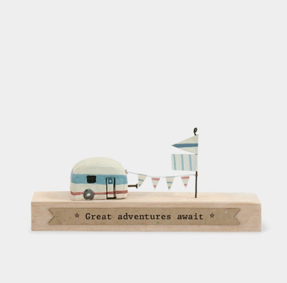 Great Adventures Await ' Wooden Scene - East Of India