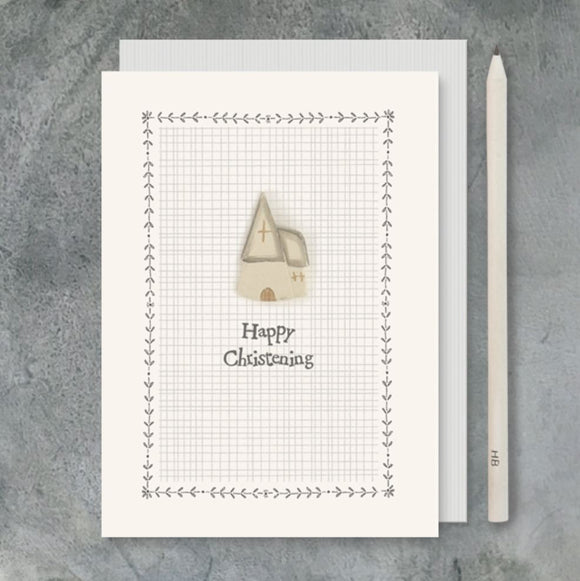 East of India Happy Christening Card