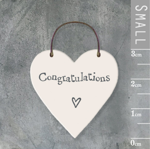 Congratulations Little Heart Sign - East Of India