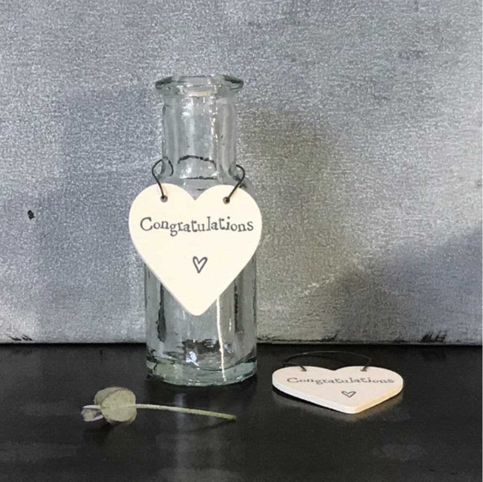 Congratulations Little Heart Sign - East Of India