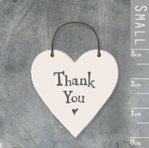 Thank You Little Heart Sign - East Of India