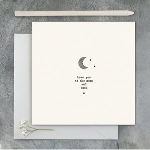 Love You To The Moon Card - East of India