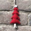Red felt hanging Christmas tree decoration from east of india