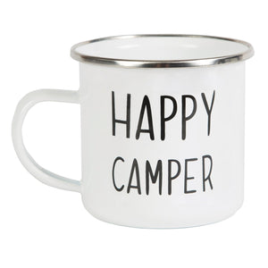 Happy Camper Enamel Mug - Sass & Belle