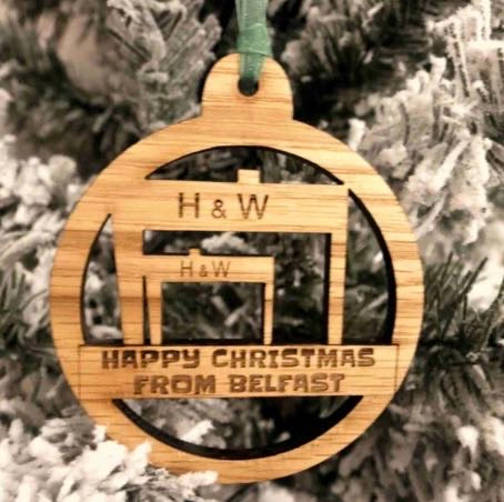 Happy Christmas H&W Bauble