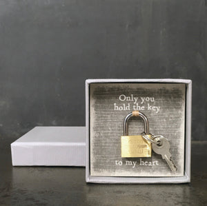 Key To My Heart Padlock - East Of India