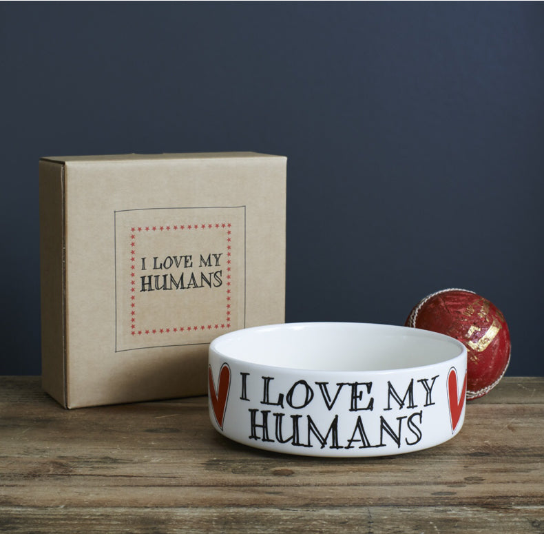 Love My Humans Pet Bowl - Large
