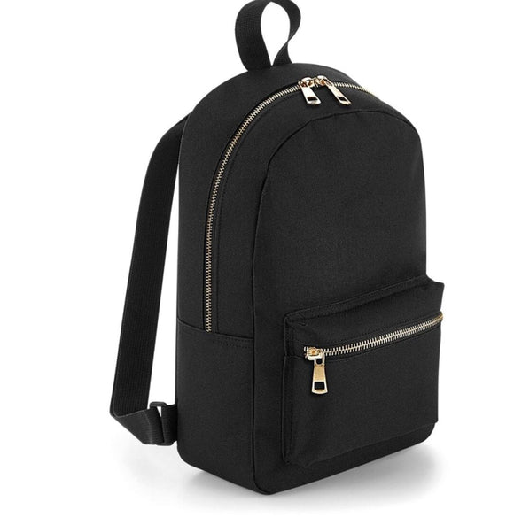 Mini Backpack/rucksack with Gold Zip