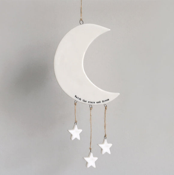 Moon & Stars Porcelain Mobile - East Of India