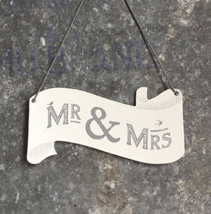 Mr & Mrs Ribbon Tag - East Of India