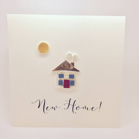 New Home Card - Hand Quilled